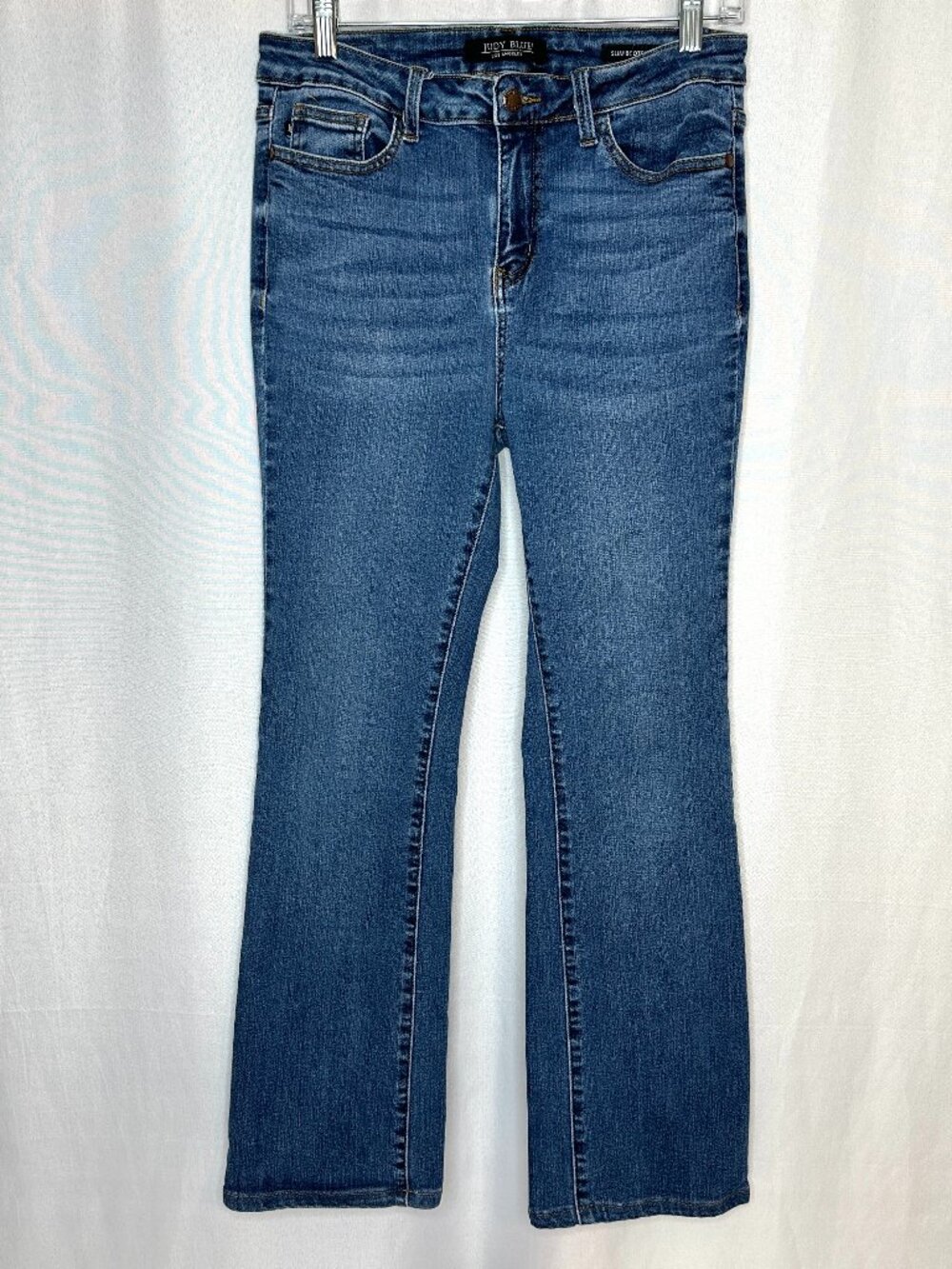 Judy Blue Slim Bootcut Jeans SZ 7/28 Minimalist Western Preppy Blue Medium Wash